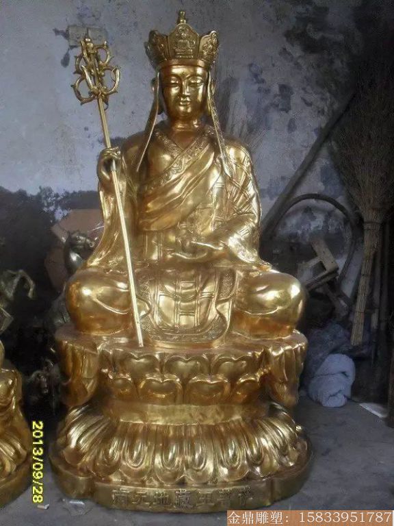 地藏王菩萨 黄铜铸造