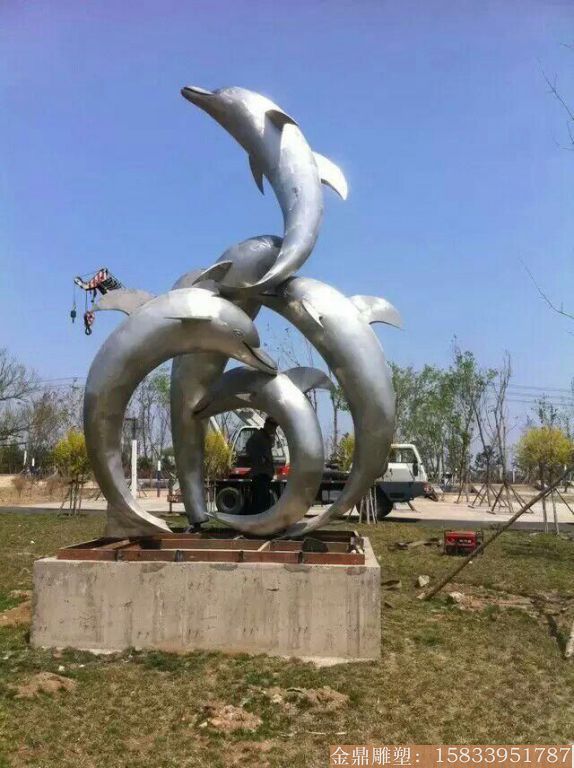 动物不锈钢雕塑 海豚雕塑 动物不锈钢雕塑 海豚雕塑