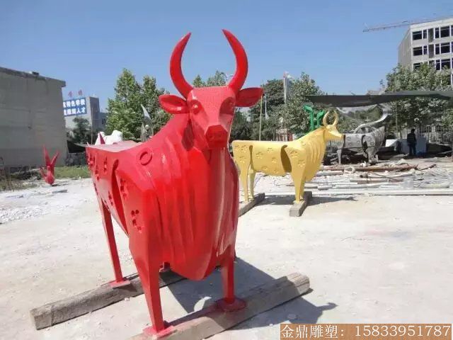 动物不锈钢雕塑 不锈钢雕塑牛